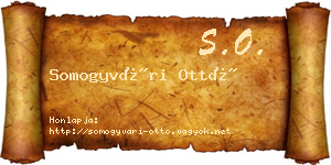 Somogyvári Ottó névjegykártya